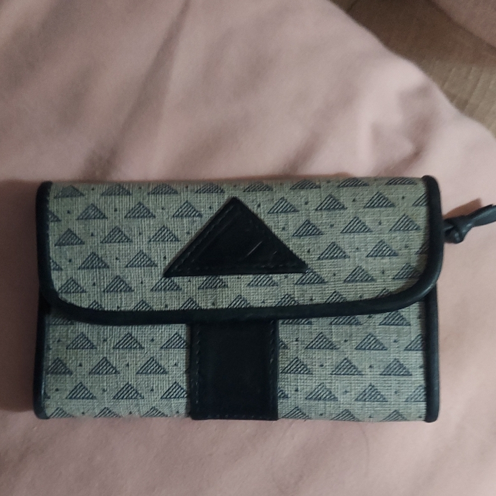 Vintage Liz Claiborne Navy Small Change Purse Bill Holder